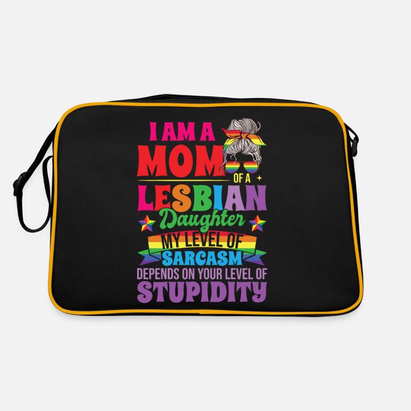 Ich bin Mutter einer lesbischen Tochter Retro Tasche
