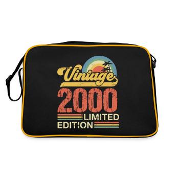 2000 - Retro Tasche - Schwarz/Gold - Hinten