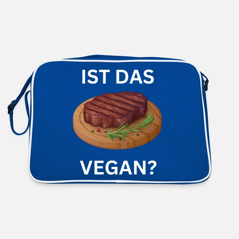 Ist das Fleisch Vegan? White Retro Tasche