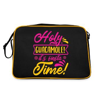 HEILIGE GUACAMOLE-ZEIT - Retro Tasche - Schwarz/Gold - Hinten