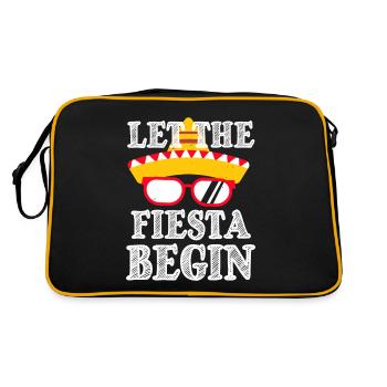 LET THE FIESTA BEGIN - Retro Bag - black/gold - Back