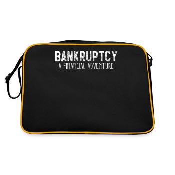 Faillite Aventure financière Drôle de plaisir sarcastique - Sac Retro - noir/or - Dos