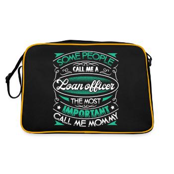 Loan Officer Loan Officer Mommy - Retro Bag - black/gold - Back