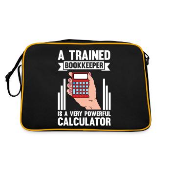 Bookkeeping Accountant Bookkeeper - Retro Bag - black/gold - Back