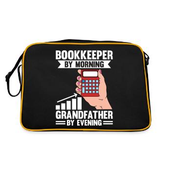 Bookkeeping Accountant Bookkeeper - Retro Bag - black/gold - Back