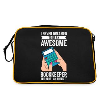 Bookkeeping Accountant Bookkeeper - Retro Bag - black/gold - Back