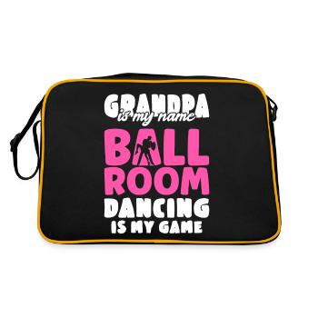 Grand-père est mon nom La danse de salon est mon jeu - Sac Retro - noir/or - Dos