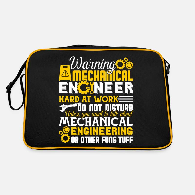 Mechanical Engineer Hard At Work Retro Bag