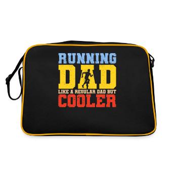 Courir papa comme un papa normal, mais un cool - Sac Retro - noir/or - Dos