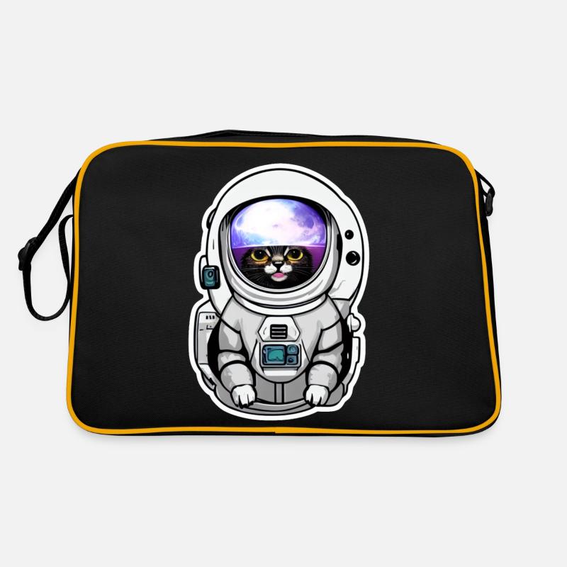 chat astronaute dans l espace Sac Retro