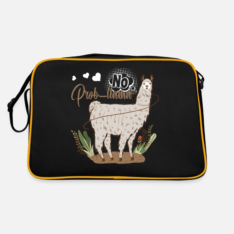 No Prob llama Funny Llama Retro Bag