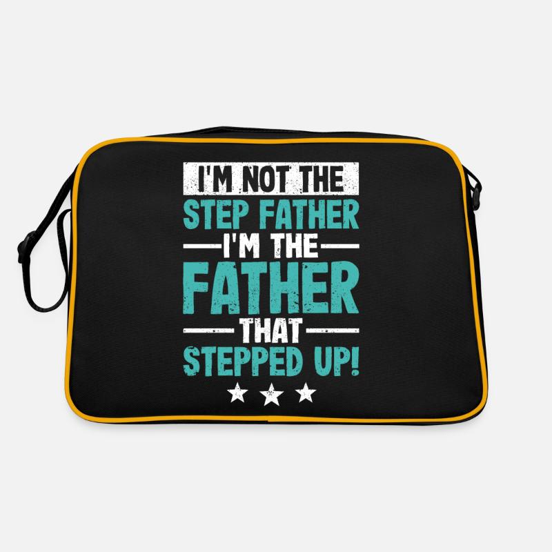 Ich bin nicht der Stiefvater, ich bin der Vater Retro Tasche