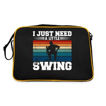 J’ai juste besoin d’un peu de croquet balançoire - Sac Retro - noir/or - Dos