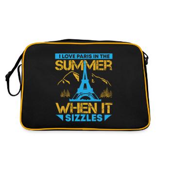 I LOVE PARIS IN THE SUMMER WHEN IT SIZZLES - Retro Bag - black/gold - Back