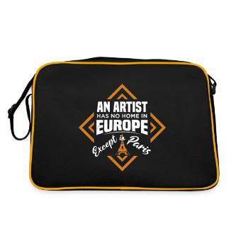 AN ARTIST EUROPE EXCEPT PARIS - Retro Bag - black/gold - Back