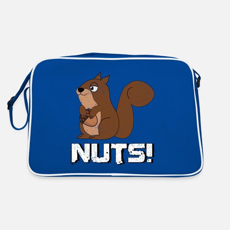 Süßes hungriges Eichhörnchen Retro Tasche