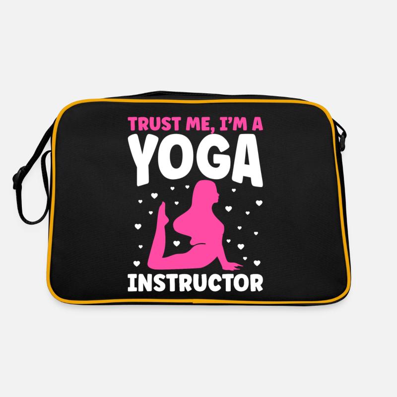 Trust Me I'm A Yoga Instructor Retro Tasche