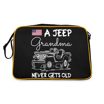 A Grandma Never Gets Old - Retro Bag - black/gold - Back