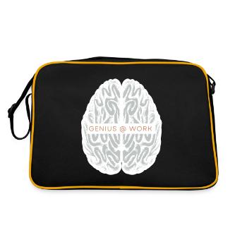 A genius at work as an engineer, as - Retro Bag - black/gold - Back