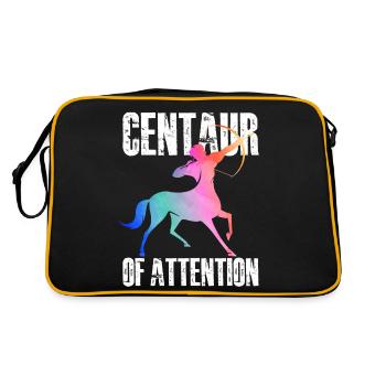 Centaure de l’attention | Mythologie grecque - Sac Retro - noir/or - Dos