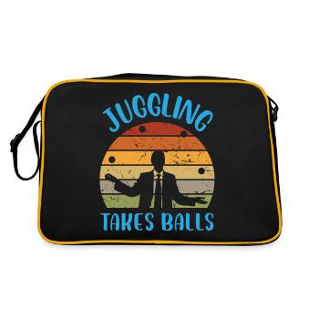 Jongler prend des balles - Sac Retro - noir/or - Dos