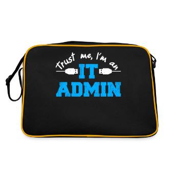 Croyez-moi, je suis un administrateur informatique - Sac Retro - noir/or - Dos