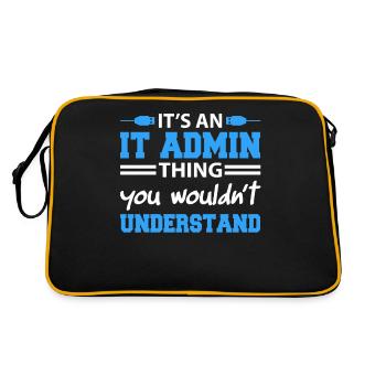 C’est une chose d’administrateur informatique que vous ne comprendriez pas - Sac Retro - noir/or - Dos