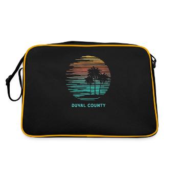 Vacances souvenirs cool du comté de Duval en Floride - Sac Retro - noir/or - Dos