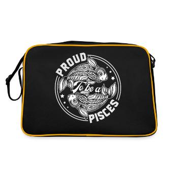 Pisces Proud To Be A Pisces - Retro Bag - black/gold - Back