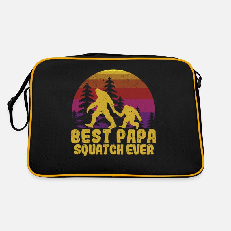 Bester Papa Squatch aller Zeiten Lustig Sasquatch Retro Tasche