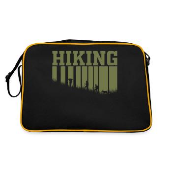 Randonnée, camping et exploration en plein air - Sac Retro - noir/or - Dos