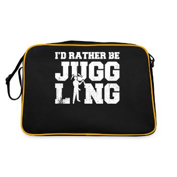 Je préfère jongler - Sac Retro - noir/or - Dos