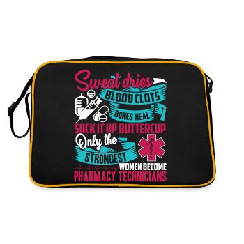Pharmacy Technician Women Pharmacy Technician - Retro Bag - black/gold - Back