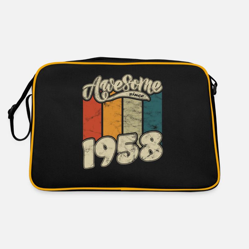1958 Birthday Awesome since Retro Retro Bag