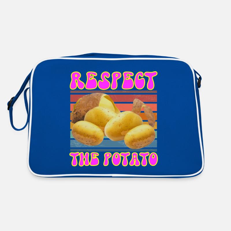 Respect The Potato Funny Root Vegetable Potatoes Retro Bag