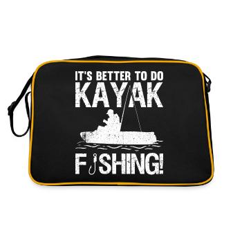 Il est préférable de faire de la pêche en kayak - Sac Retro - noir/or - Dos
