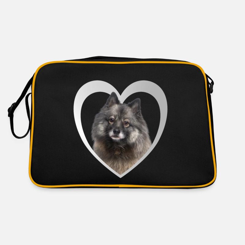 J’aime Eurasier - Coeur - Eurasier Sac Retro