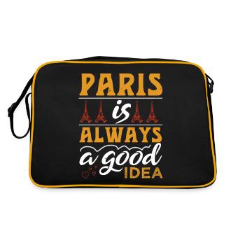 PARIS EST TOUJOURS UNE BONNE IDÉE - Sac Retro - noir/or - Dos