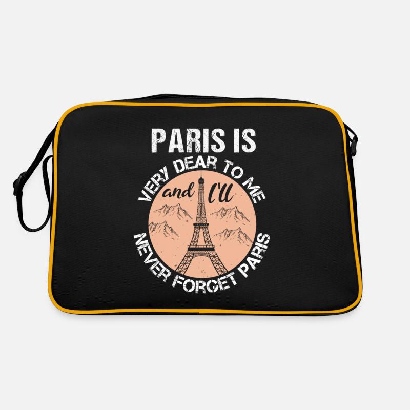 PARIS IS VERY DEAR TO ME AND I LL NEVER FORGET Retro Bag