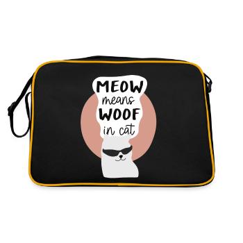 Chat cool - Sac Retro - noir/or - Dos