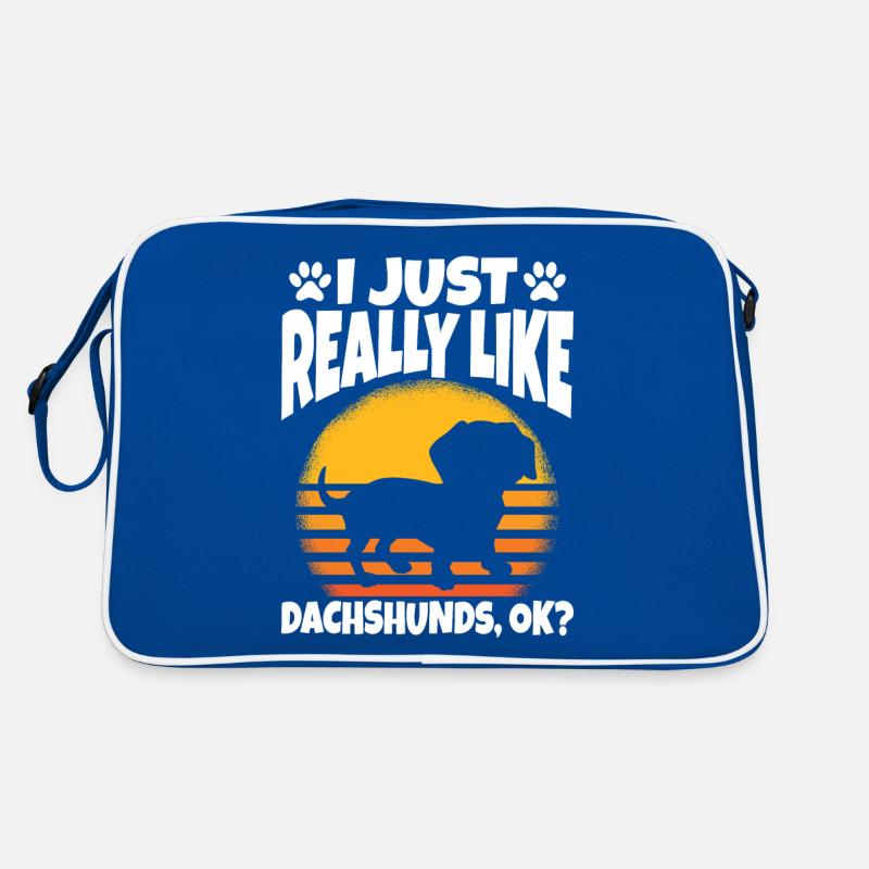 J’aime vraiment les teckels ok Sac Retro