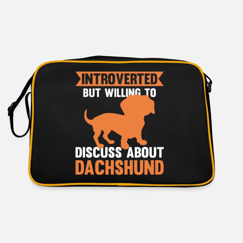 Introverted But Willing To Discuss About Dachshund Retro Tasche