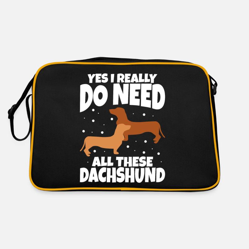 Yes I Really Do Need All These Dachshund Retro Tasche