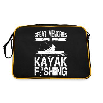 Pêche en kayak et pêche en kayak - Sac Retro - noir/or - Dos