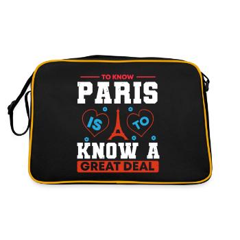 CONNAÎTRE PARIS, C’EST CONNAÎTRE UN ACCORD GREST 2 - Sac Retro - noir/or - Dos