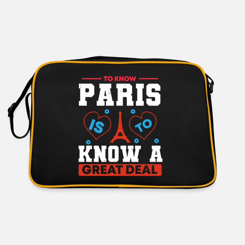 CONNAÎTRE PARIS, C’EST CONNAÎTRE UN ACCORD GREST 2 - Sac Retro - noir/or
