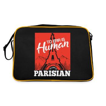 IRREN IST MENSCHLICH PARIS - Retro Tasche - Schwarz/Gold - Hinten