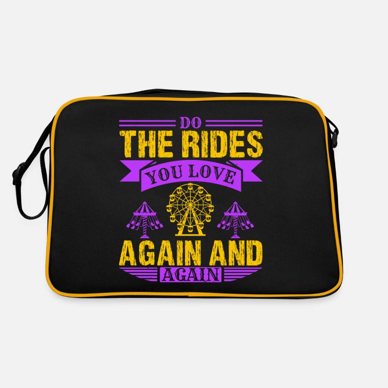 FAITES LES MANÈGES QUE VOUS AIMEZ ENCORE ET ENCORE - Sac Retro - noir/or