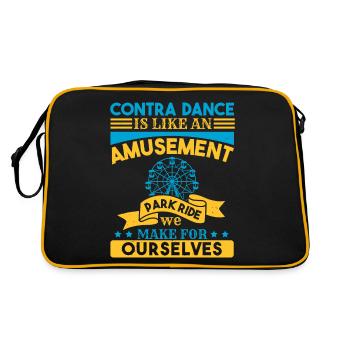 CONTRA DANCE AMUSEMENT PARK RIDE OURSELVES - Retro Bag - black/gold - Back