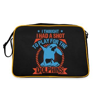 I THOUGHT I HAS A SHOT TO PLAY FOR THE DOLPHINS - Retro Bag - black/gold - Back